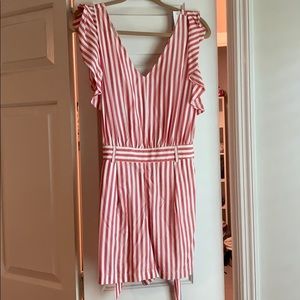 Loft candy stripe romper